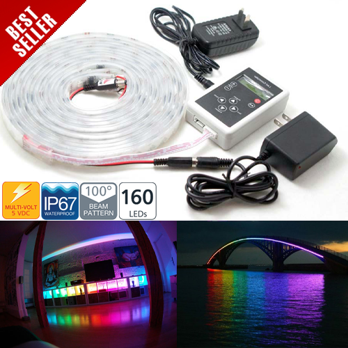 Dream Color RGB 160 LEDs Flexible Light Strip kit